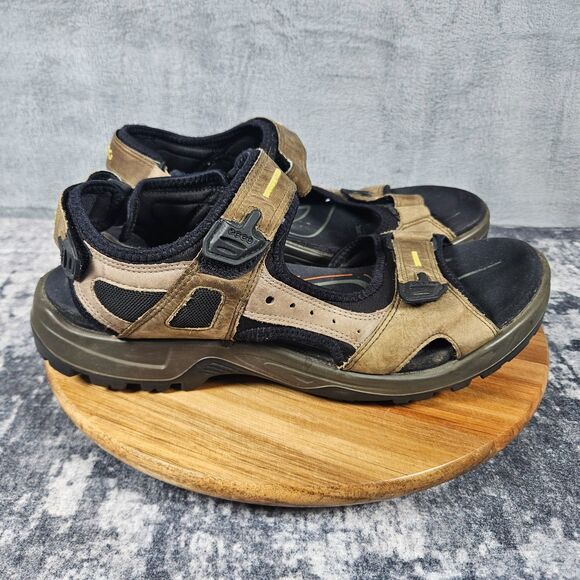 Ecco Yucatan Offroad Sandals Men\'s 46 / 12 Brown Leather Hiking Sport Outdoor main image 9
